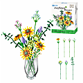 Contixo BK04 Sunflower Bouquet Floral Collection Building Block Set, Grade 3 – 12, Set Of 975 Pieces 1 thumbnail image