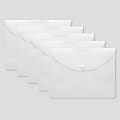Office Depot® Brand Poly Snap Document Files, Clear, Pack Of 5 1 thumbnail image