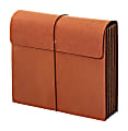 Office Depot® Brand Paper Tyvek Extra-Wide Wallets,, 1 Pocket, Expansion 5-1/4", 8 1/2" x 11", Letter, Brown, Pack of 2