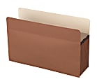 Office Depot® Brand Standard File Pocket, 5-1/4" Expansion, Legal Size, Brown, Pack Of 5