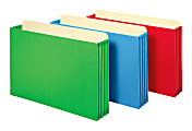OfficeMax File Cabinet Pocket Legal Size 3.5 inch Expansion Assorted Colors 5 Pack 1 thumbnail image