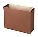 Office Depot® Brand Heavy-Duty File Pockets, 5-1/4" Expansion, Letter Size, Brown, Box Of 5