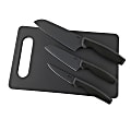 Oster Slice Craft 4-Piece Cutlery Set With Cutting Board, Black 1 thumbnail image