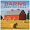 TF Publishing Scenic Monthly Wall Calendar, 12" x 12", Barns, January To December 2023