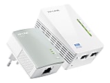 TP-Link® AV500 Wireless Wi-Fi Range Extender Powerline Edition Starter Kit, TL-WPA4220KIT