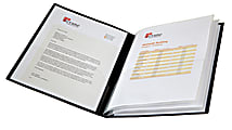 Office Depot Brand Poly Bound Presentation Book 24 Pockets Black