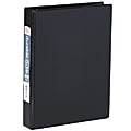 Office Depot® Brand Durable Reference Memo Size 3-Ring Binder, 1" Round Rings, 49% Recycled, Black 1 thumbnail image