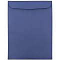 JAM Paper® Open-End 9" x 12" Catalog Envelopes, Gummed Closure #10 1/2, Presidential Blue, Pack Of 25