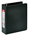 Office Depot® Brand Durable Round-Ring Reference 3-Ring Binder, 2" Round Rings, 53% Recycled, Black