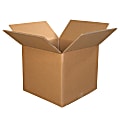 Partners Brand Heavy-Duty Triple-Wall Storage Boxes, 30" x 30" x 30", Kraft, Case Of 5