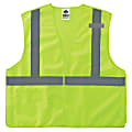Ergodyne GloWear® Breakaway Mesh Hi-Vis Type-R Class 2 Safety Vest, 4X, Lime