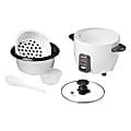 Starfrit® 3-Cups Uncooked/6-Cups Cooked 300-Watt Electric Rice Cooker with Ceramic Coating, White 1 thumbnail image