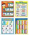 Carson-Dellosa Math Chartlets, 17" x 22", Multicolor, Grade 3 - 5, Pack Of 4 1 thumbnail image