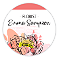 Custom Printed Full Color Round Name Badge/Tag,  3" Diameter 1 thumbnail image