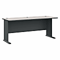 Bush Business Furniture Office Advantage 72"W Computer Desk, Slate/White Spectrum, Standard Delivery 1 thumbnail image