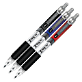 Zebra® Z-Grip™ Plus Retractable Ballpoint Pens, Medium Point, 1.0 mm, Assorted Barrels, Assorted Ink Colors, Pack Of 5