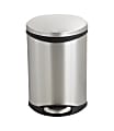 Safco® Stainless Steel Step-On Medical Waste Receptacle, 3 Gallons, 17" x 12" x 8 1/2", Stainless Steel