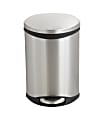 Safco® Stainless Steel Step-On Medical Waste Receptacle, 3 Gallons, 17" x 12" x 8 1/2", Stainless Steel 1 thumbnail image