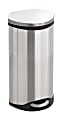 Safco® Stainless Steel Step-On Medical Waste Receptacle, 7.5 Gallons, 26 1/2" x 15" x 13 1/2", Stainless Steel 1 thumbnail image