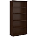 Bush Business Furniture Components 73"H 5-Shelf Bookcase, Mocha Cherry, Standard Delivery