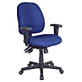 Raynor® 4 x 4 Fabric Task Chair, Navy/Black