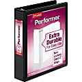 Cardinal® XtraValue ClearVue™ 3-Ring Binder, 1 1/2" Slant Rings, Black 1 thumbnail image