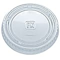 Fabrikal Plastic Lids For Portion Cups, Clear, Pack Of 2,500