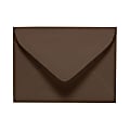 LUX Mini Envelopes, #17, Gummed Seal, Chocolate Brown, Pack Of 50