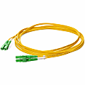 AddOn 1m LC OS1 Yellow Patch Cable - Patch cable - LC/APC single-mode (M) to LC/APC single-mode (M) - 1 m - fiber optic - duplex - 9 / 125 micron - OS1 - halogen-free - yellow