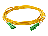 AddOn 1m ALC (Male) to ALC (Male) Yellow OS2 Duplex Fiber OFNR (Riser-Rated) Patch Cable - 100% compatible and guaranteed to work