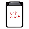 Officemate® OIC Magnetic Dry-Erase Clipboard, 9"H x 6"W x 3/4"D, Black 1 thumbnail image