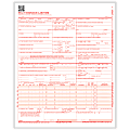 ComplyRight™ CMS-1500 Health Insurance Claim Forms, Laser-Cut Sheet, 8 1/2" x 11", White, Box Of 1,000 Forms