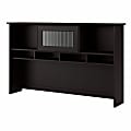 Bush Furniture Cabot 60" Hutch, Espresso Oak, Standard Delivery