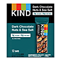 KIND Dark Chocolate, Nuts & Sea Salt Bars, 1.41 Oz, Box Of 12