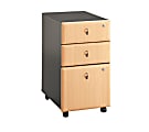 Bush OfficePro 3-Drawer File, Beech/Slate 1 thumbnail image