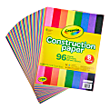 Crayola® Construction Paper, 9" x 12", Assorted Colors, Pack Of 96 Sheets