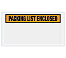 B O X Packaging Packing List Enclosed Envelopes, 5 1/2" x 10", Case Of 1,000