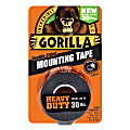 Gorilla Glue™ Heavy-Duty Double-Sided Mounting Tape, 1" x 1.67 yd., Black 1 thumbnail image