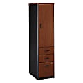 Bush Business Furniture Office Advantage Vertical Storage Locker, Hansen Cherry/Galaxy, Standard Delivery