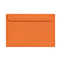 LUX Booklet 6" x 9" Envelopes, Gummed Seal, Mandarin Orange, Pack Of 1,000