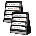 Teacher Created Resources Desktop Pocket Charts, 15-1/2" x 12", Black, Pack Of 2 Charts 1 thumbnail image
