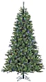 Canyon Pine Artificial Christmas Tree, 7 1/2', 500 LED Multi-Color Lights, Green/Black