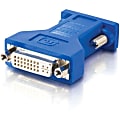 C2G DVI to VGA Video Adapter - 1 x DVI-A Female Video - 1 x HD-15 Male - Black - 1 x 17-pin DVI-A Video Female - 1 x 15-pin HD-15 Male - Black 1 thumbnail image