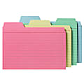 Find It® Tabbed Index Cards, 4" x 6", Assorted Colors, Pack Of 48