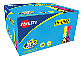 Avery® Hi-Liter® Desk Style Highlighters, Chisel Tip, Assorted Colors, Pack Of 24