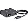 StarTech.com USB C Multiport Adapter - USB Type C to 4K HDMI/USB 3.0/Gigabit Ethernet - Powered USB Hub - DKT30CHD 1 thumbnail image
