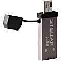 Patriot Memory Stellar 32GB USB/OTG 3.0 Flash Drive - 32 GB - USB 3.0, Micro USB - 2 Year Warranty