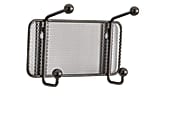 Safco® Onyx Mesh Wall Rack, 2 Double Hooks, Black 1 thumbnail image