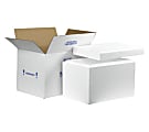 B O X Packaging Insulated Shipping Containers, 19" x 12" x 12 1/2", White 1 thumbnail image