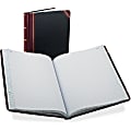 Boorum & Pease Boorum 21-series Quad Ruled Columnar Book - 150 Sheet(s) - Thread Sewn - 10 1/8" x 8 1/8" Sheet Size - White Sheet(s) - Black Cover - 1 Each